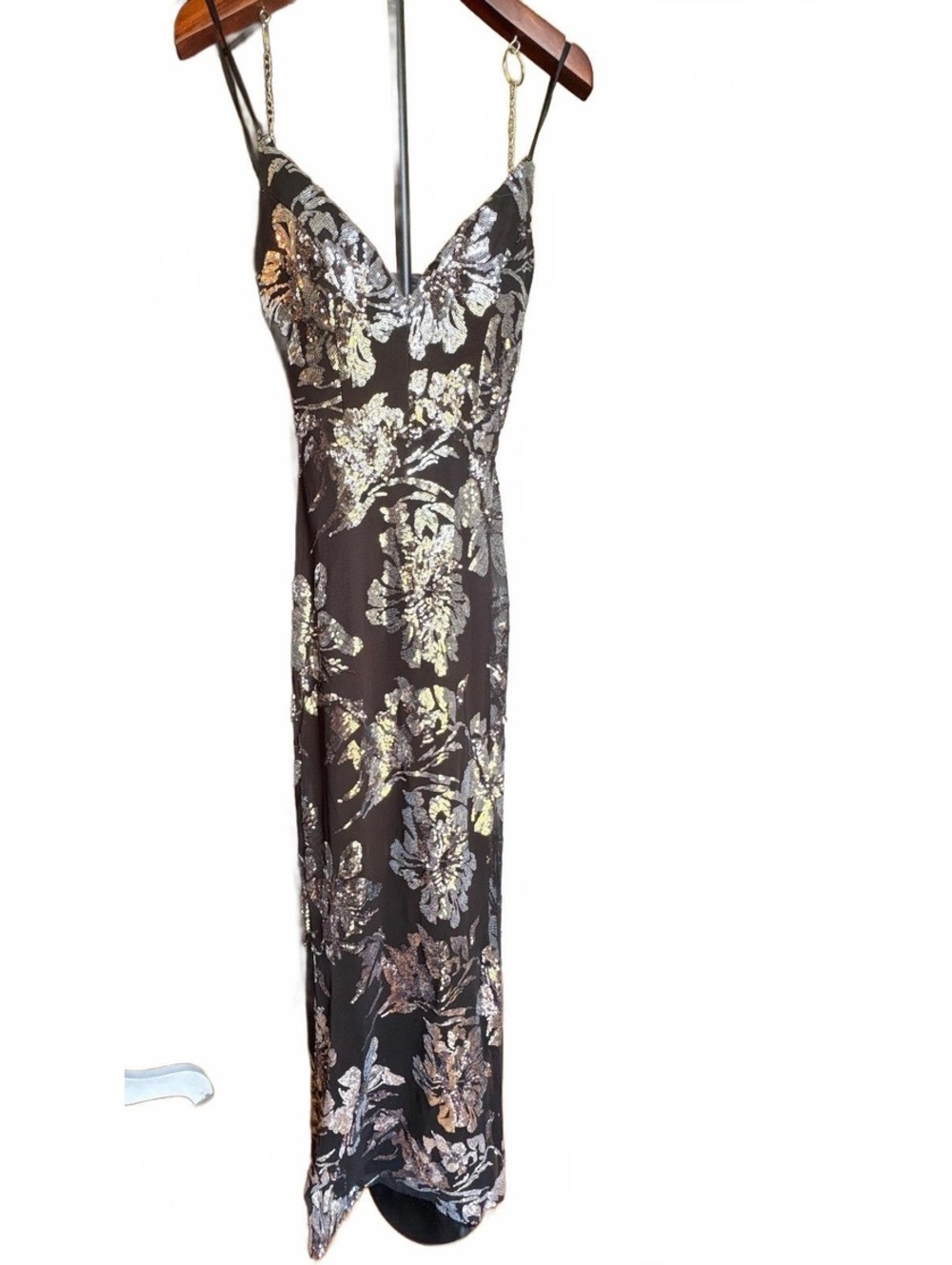 Emerald Sundae Black and Silver Gown S